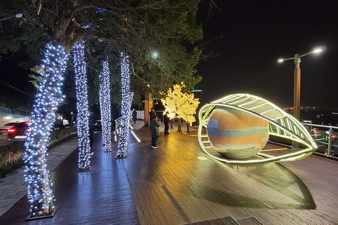 Best Busan night views : Mountain observatory streets - Sky Eyes Observatory and the changing city lights