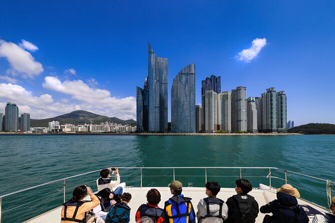 Busan Bliss: Panoramic Yacht & Urban Exploration with Sky Capsule - A yacht view of Busans modern waterfront