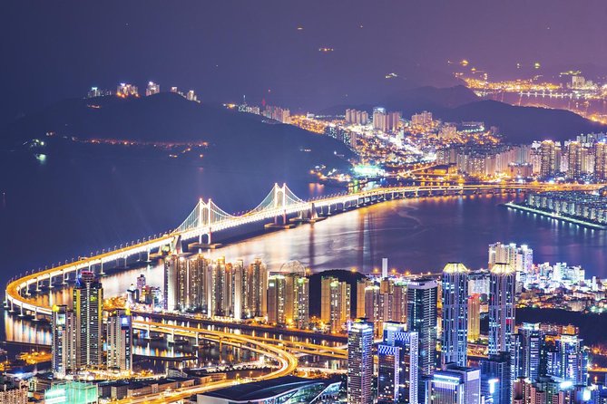 Busan by Night - Mt Hwangnyeongsan: Busan spread below you