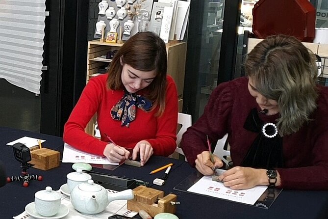 Carve Your Personal Korean Stone Seal with Jeongju in Insadong - Designing your name in Hangul