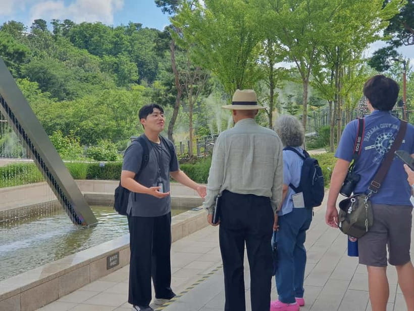 Closest Observatory to DMZ: North Korea View(Starbucks Tour) - Jogang Observatory and the View Across the River