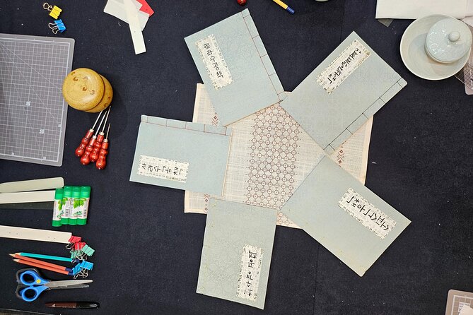 Create a Handmade Traditional Korean Notebook in Insadong - Turning the notebook into a Seoul travel record