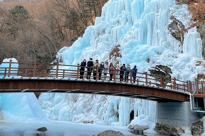 Eobi Ice Wall & Nami Island & Morning Calm Light Festival - Meeting the bus in central Seoul