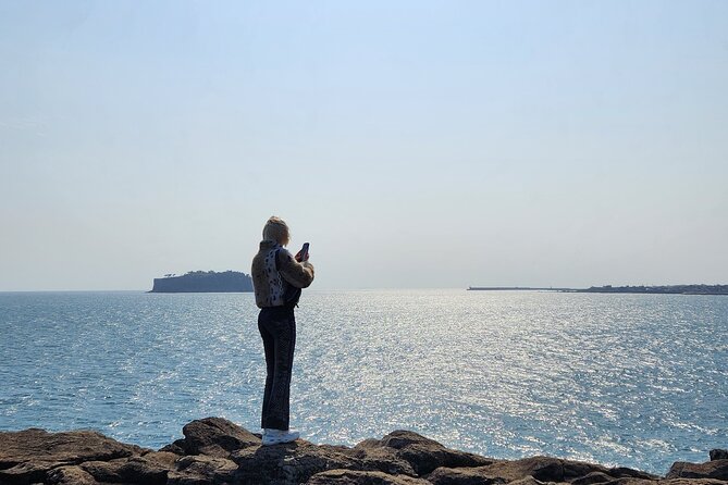 Jeju island Southern Unesco Mt.halla ONE day Bus Tour - Reading the lava at Jusangjeolli Cliff