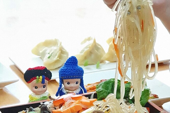 K-food cooking Japchae Mandu Tteokbokki & Fishcake - Seasonal sweets after the savory meal