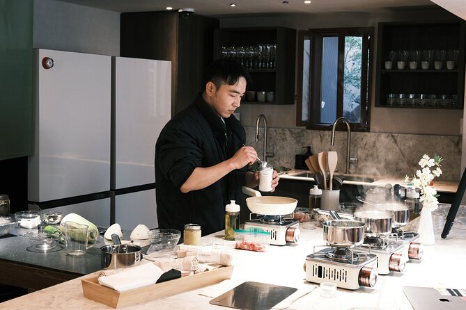 Korean Cooking Class Full Meal with BBQ on an All in One Table - Starting with tea and the Korean pantry