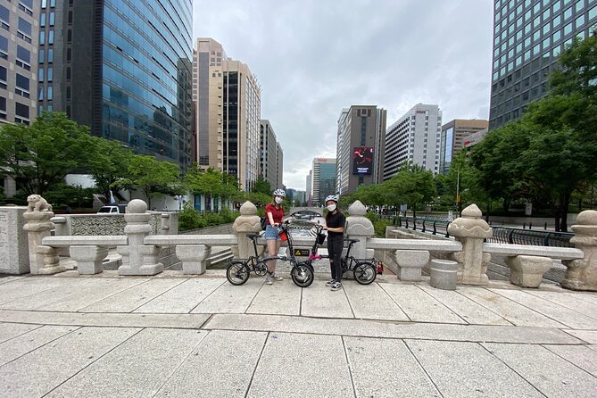Market Food Tour & Evening E-bike Ride in Seoul - Sunset, blue-house history, and city lights