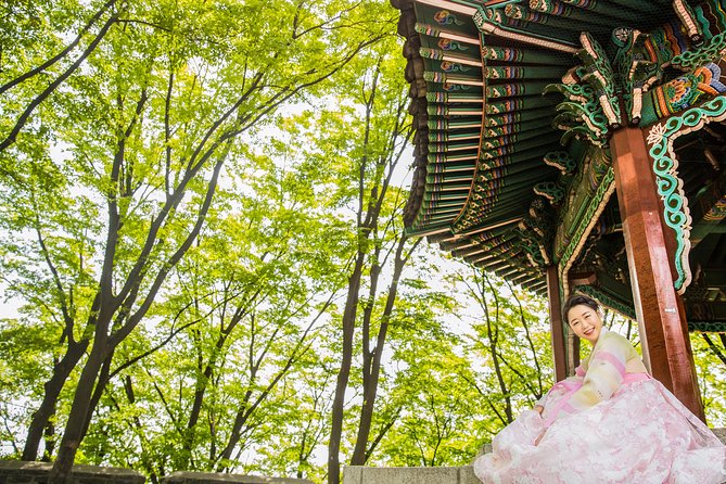 N Seoul Tower Hanbok Rental - Outdoor photos with Seoul as the backdrop