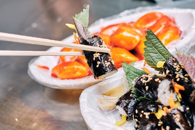 Private Downtown Seoul Food & Market Tour with 8+ Tastings - Mung bean pancakes and the first taste of Seoul