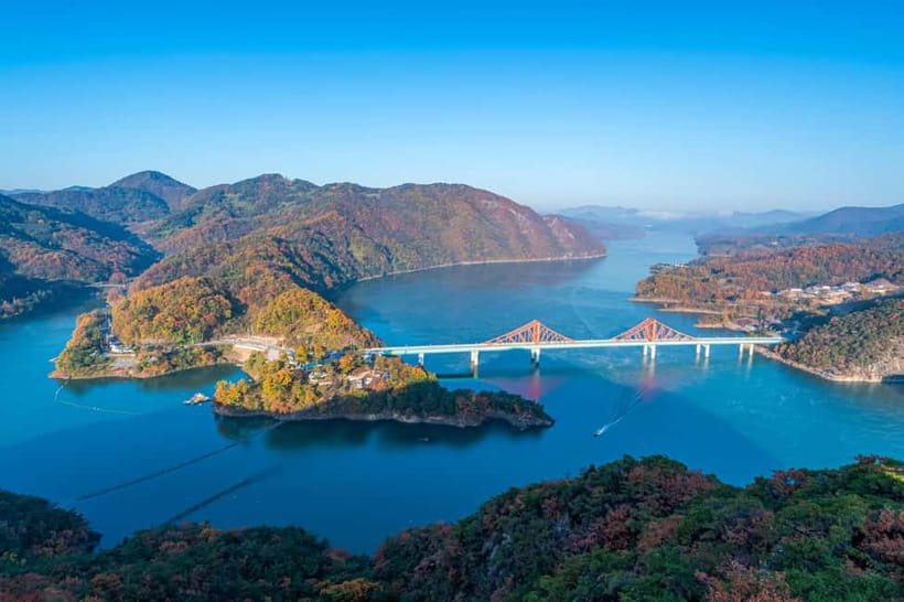 Seoul: Chungju Cruise, Cable Car & Cave Kayak Adventure Tour - Cheongpung Cable Car and wide mountain views