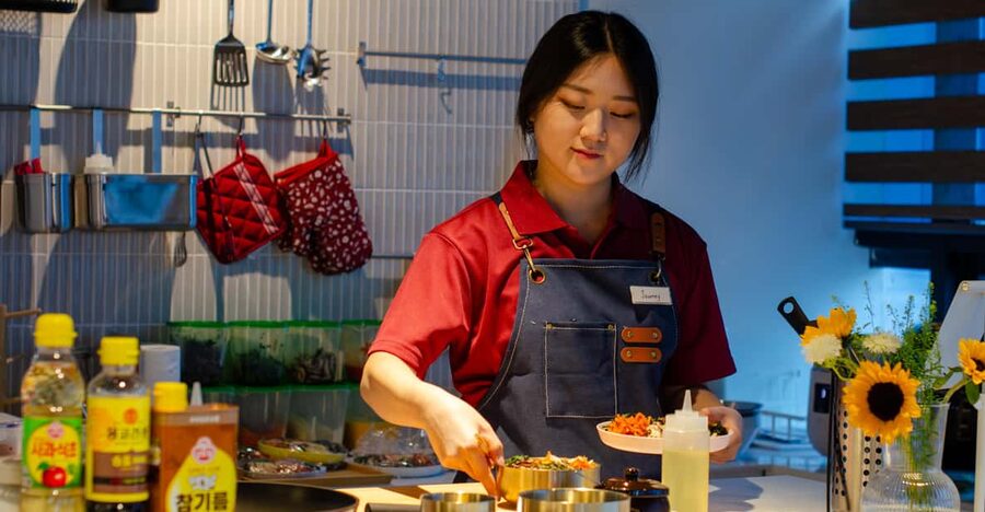 Seoul: Korean Cooking at Seoul Cooking Club! - Banchan turns the meal into a Korean table