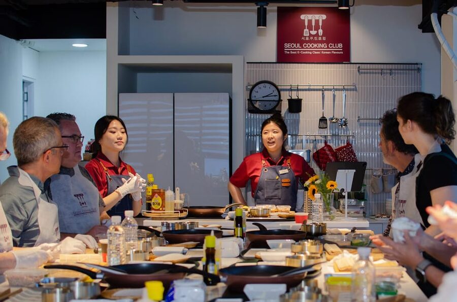 Seoul: Korean Cooking at Seoul Cooking Club! - Korean drinks and dessert round out the experience