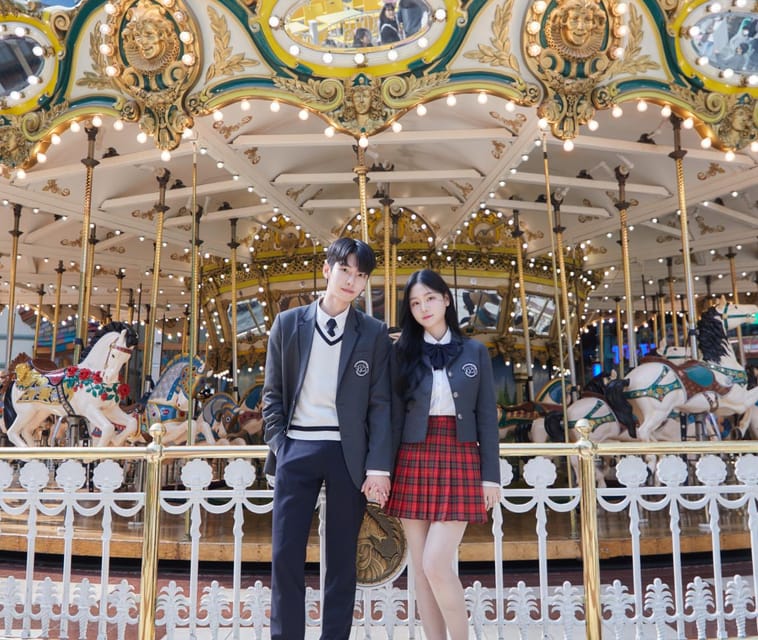 Seoul: Lotte World 1 Day Pass & Korean School Uniform Rental - Starting at GAMSUNG GYOBOK in Jamsil