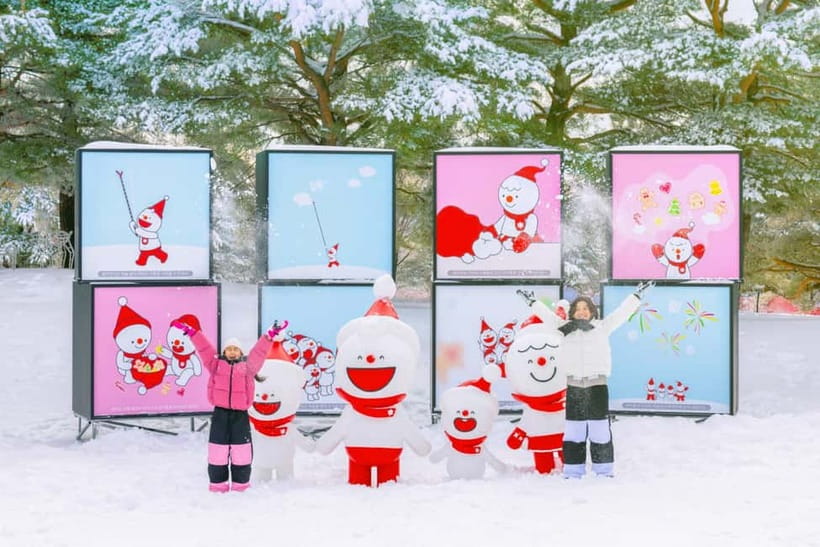 Seoul: SnowyLand in Vivaldi Park with Nami or Alpaca - Nami Island: quiet paths after the snow
