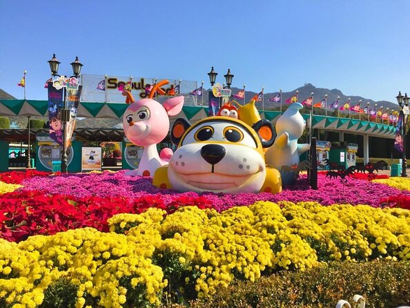 Seoulland & Seoul Zoo Discount Ticket(서울랜드+동물원 패키지 <em>외국인전용) – Key Points Before You Buy’ /></p>
<ul>
<li><strong>Over 40 rides at Seoul Land:</strong> Choose from coasters, family rides, a carousel, and other attractions, with some facilities requiring an extra fee.</li>
<li><strong>A large zoo complex:</strong> Seoul Zoo covers part of the enormous Seoul Grand Park and houses almost 3,000 animals from about 350 species.</li>
<li><strong>Seasonal events change the mood:</strong> Spring flowers, summer water activities, autumn foliage and busking, and winter snow programs give repeat visits a different feel.</li>
<li><strong>Simple subway access:</strong> Take Line 4 to Seoul Grand Park Station, use Exit 2, and allow roughly 20 minutes to walk to the attraction area.</li>
<li><strong>Good value at $21 per person:</strong> The price makes sense if you plan to use both attractions, especially during a festival period.</li>
<li><strong>Plan around daylight and weather:</strong> Zoo hours change by season, and poor weather can cancel the experience.</li>
</ul>
<h2 id="seoul-land-koreas-old-school-amusement-park">Seoul Land, Korea’s Old-School Amusement Park</h2>
<p><img width="669" height="446" decoding="async" src=