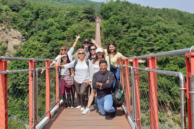 Small Group Tour to DMZ & Suspension Bridge with Hotel Pickup - Gamaksan Chulleong Bridge Finishes the Day Outdoors